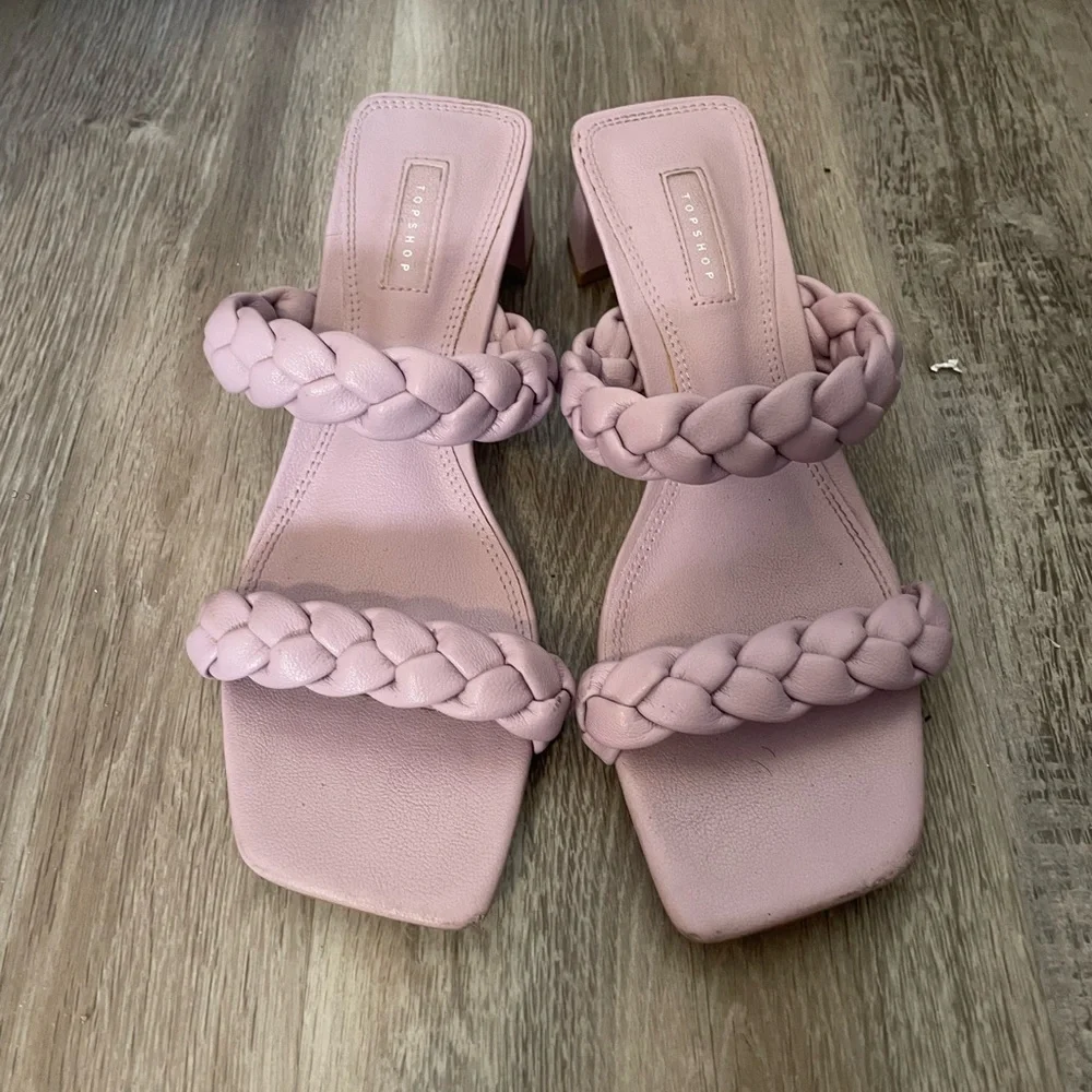 Top shop braided small heel sandal - Picture 2 of 3